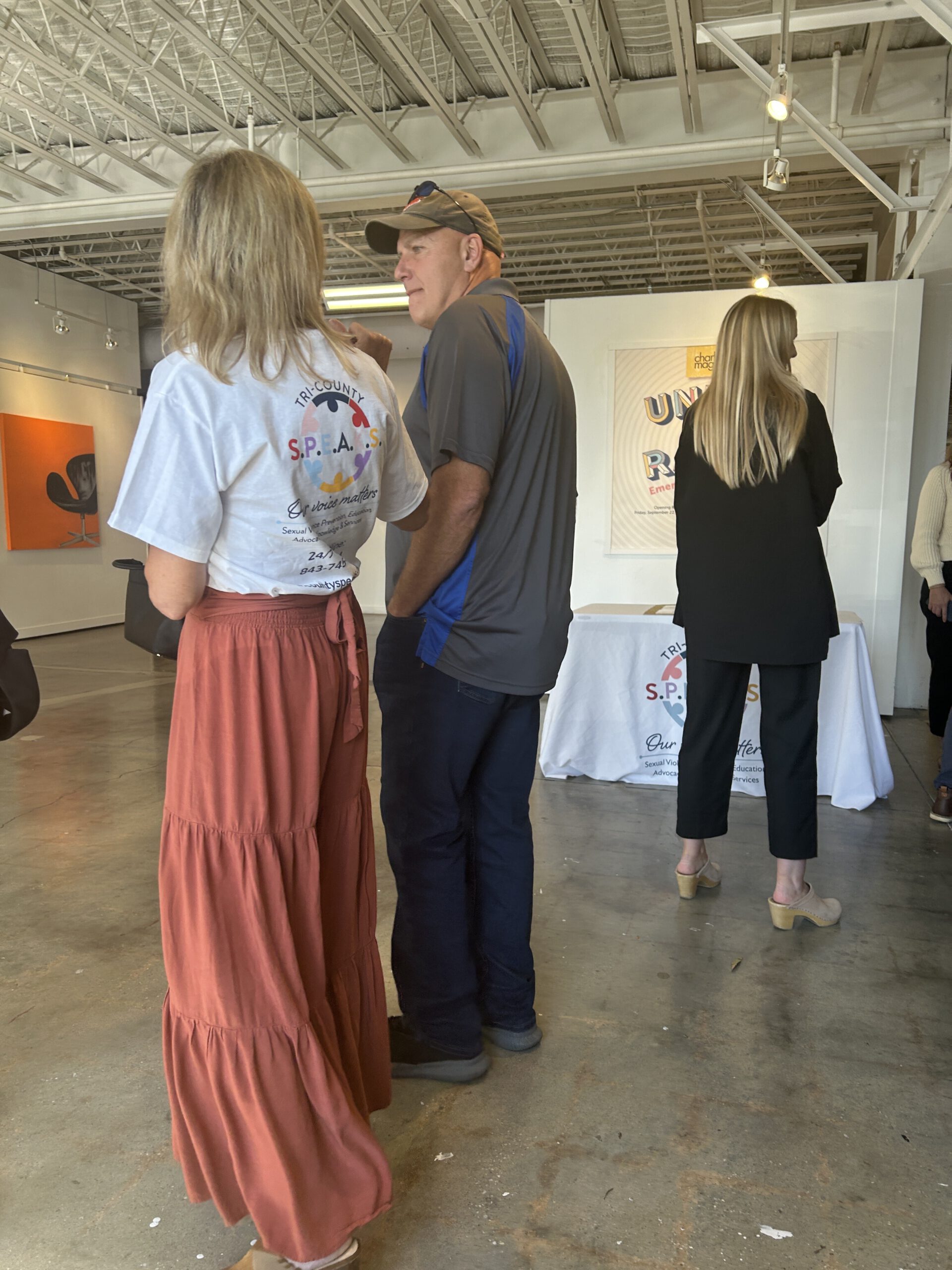 Volunteering at an art gallery